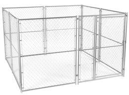 Lucky Dog - Galvanized Chain Link Kennel