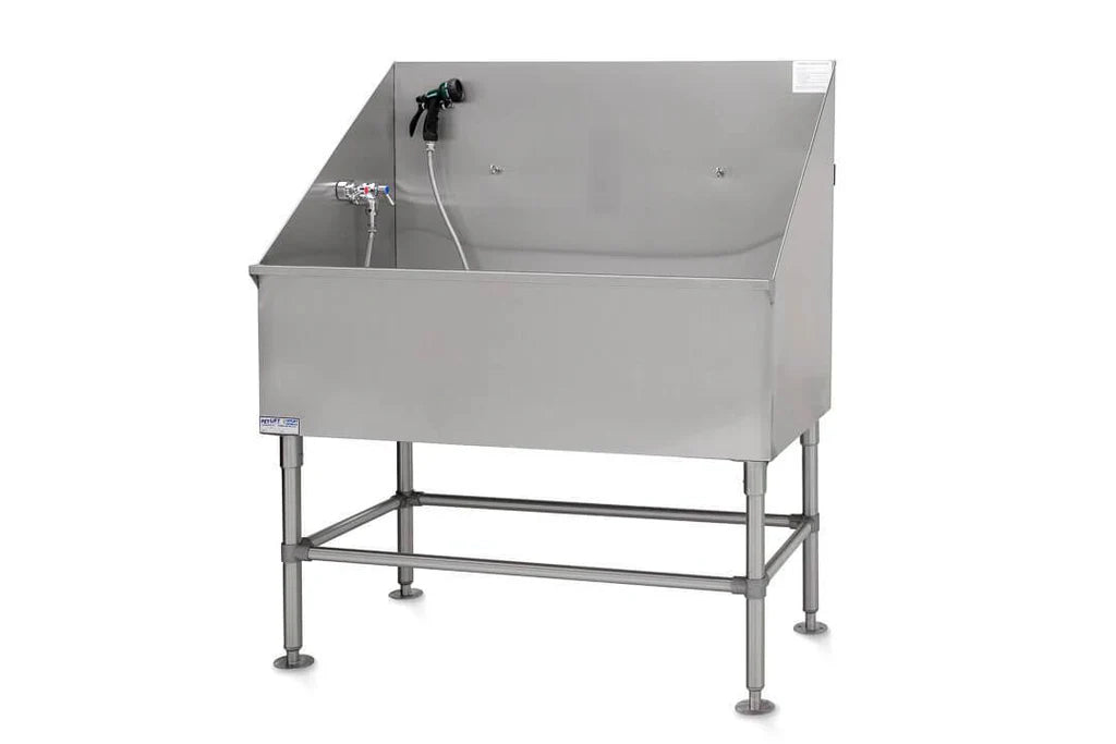 PetLift - Classic Stainless-Steel Pet Grooming Bath Tub