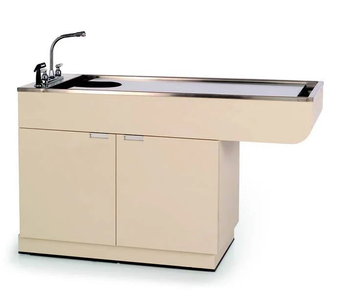 PetlLift - VetLine Veterinary All-Purpose Wet Table with Cabinet Storage