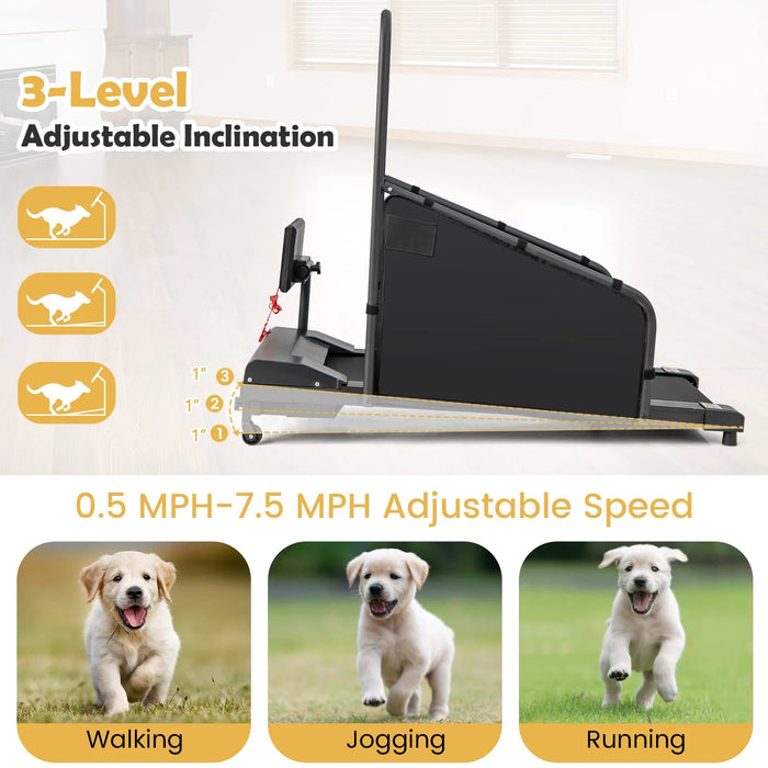 GYMAX - Dog Treadmills for Small/Medium Dogs - 220 LBS Pet Runner