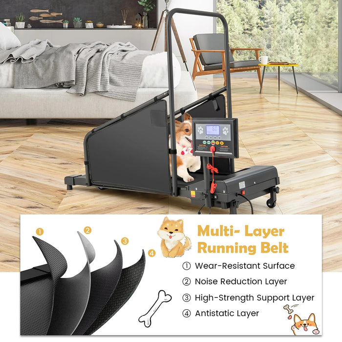 GYMAX - Dog Treadmills for Small/Medium Dogs - 220 LBS Pet Runner